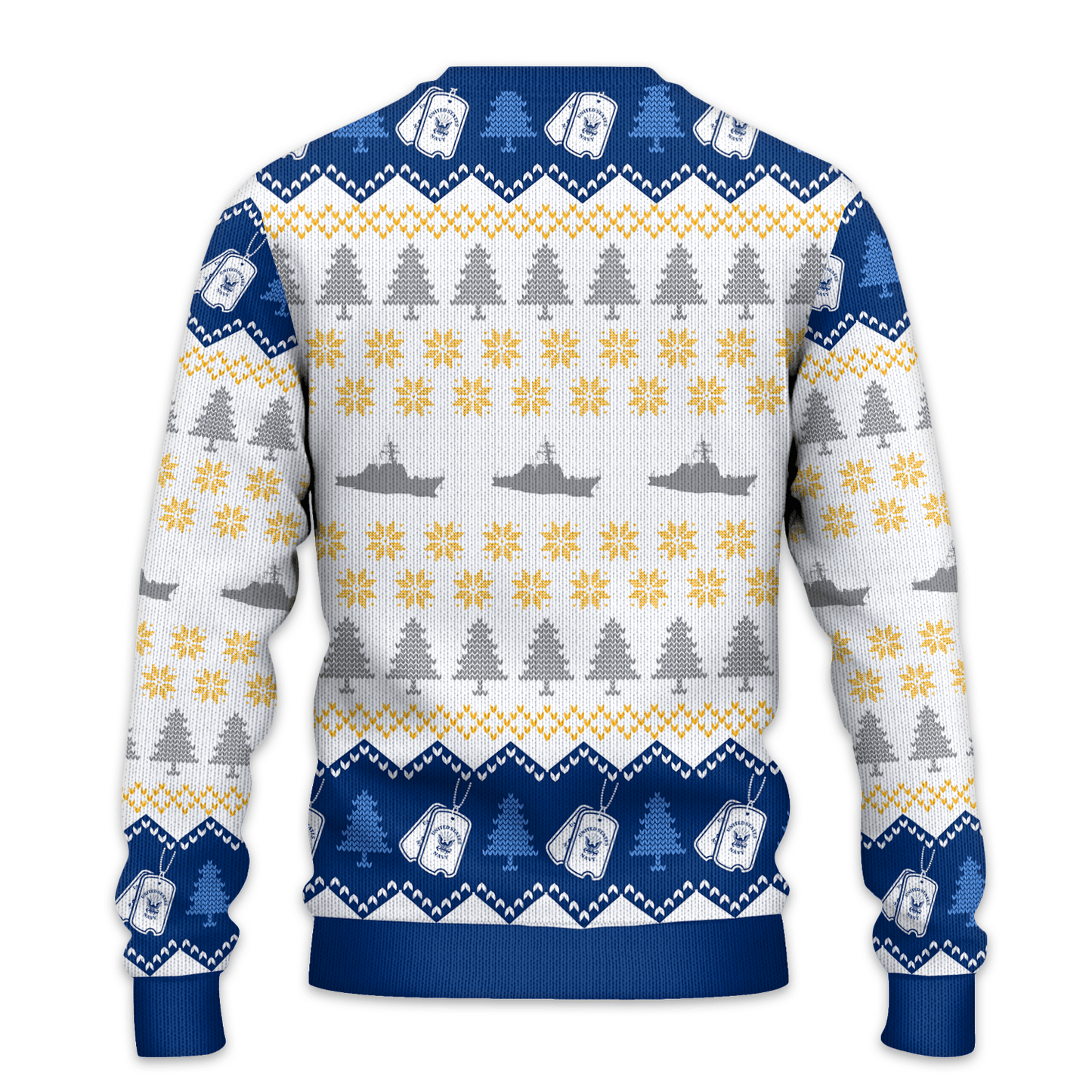 US NAVY 250th Years Of Service All-Over-Print Sweater