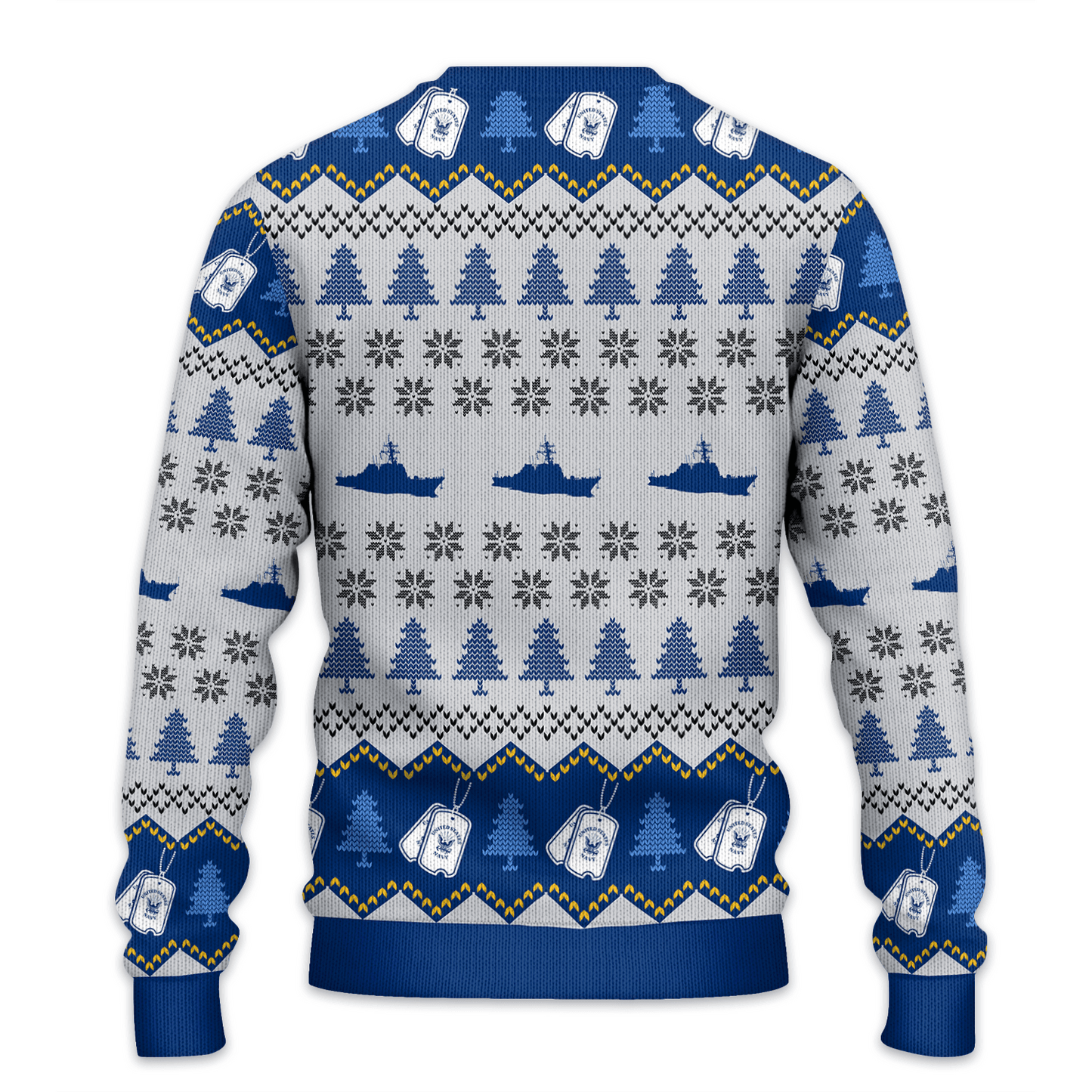 US NAVY 250th Years Of Service All-Over-Print Sweater