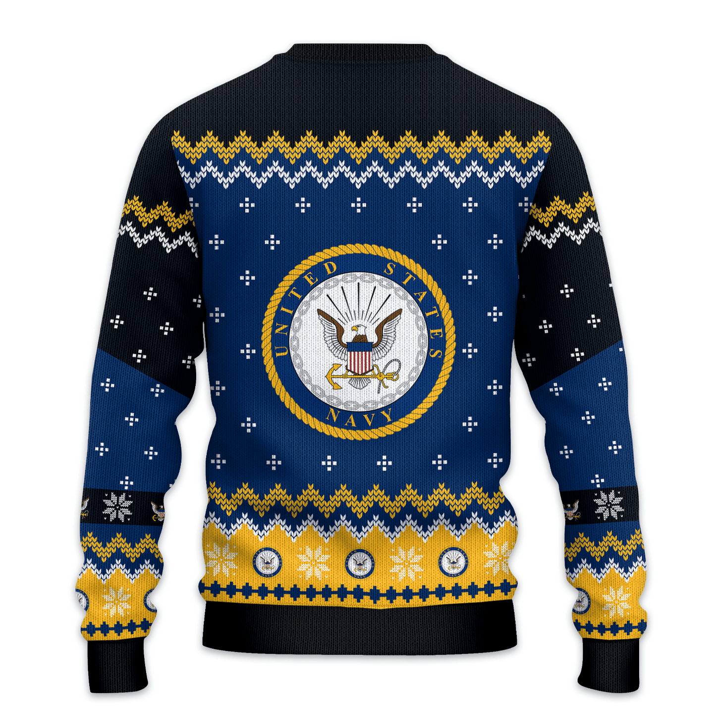 US NAVY 250th Years Of Service All-Over-Print Sweater