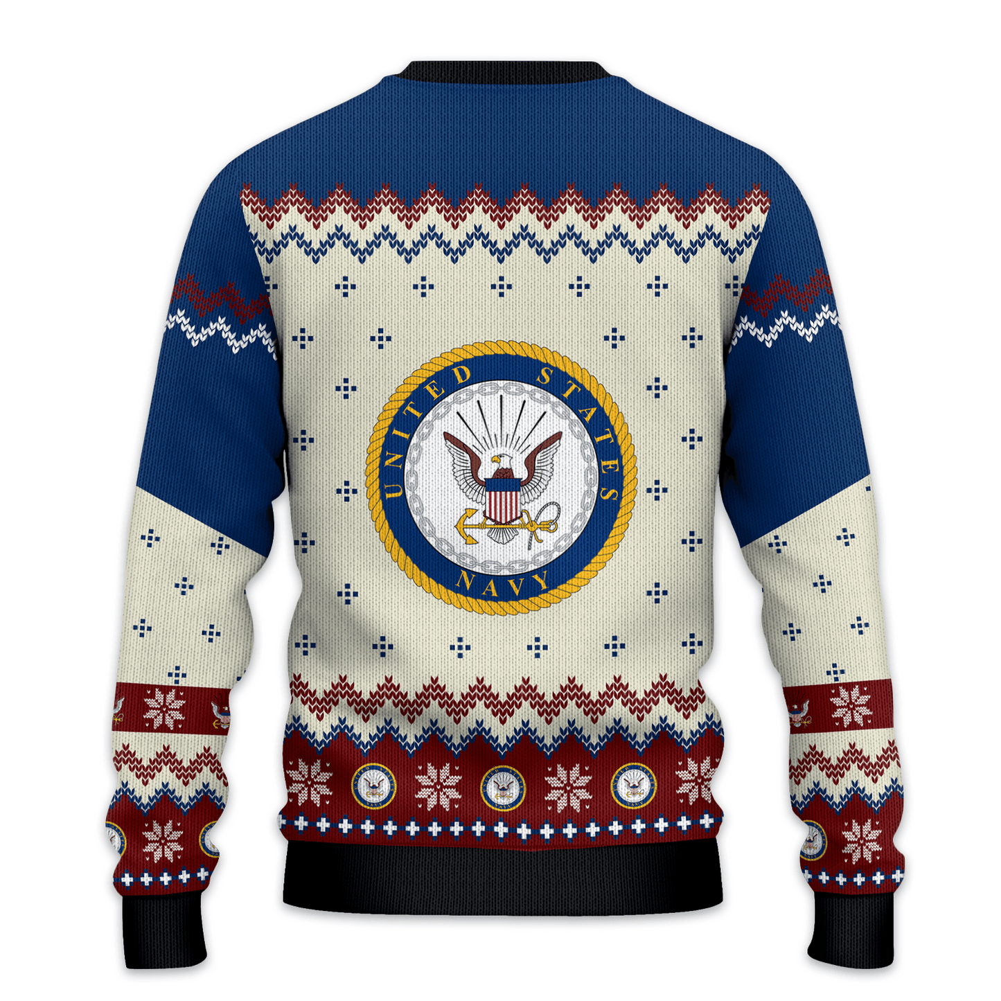 US NAVY 250th Years Of Service All-Over-Print Sweater