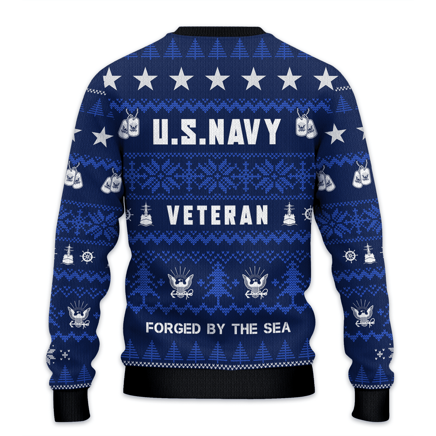 US NAVY 250th Years Of Service All-Over-Print Sweater