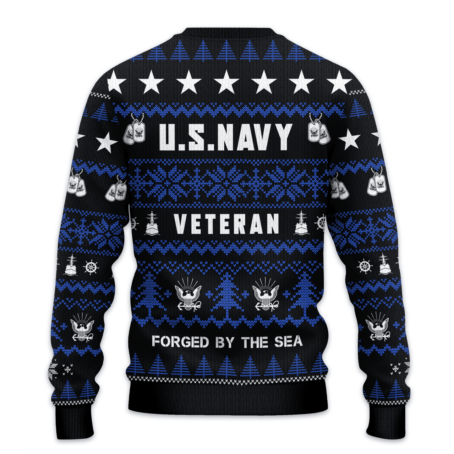 US NAVY 250th Years Of Service All-Over-Print Sweater