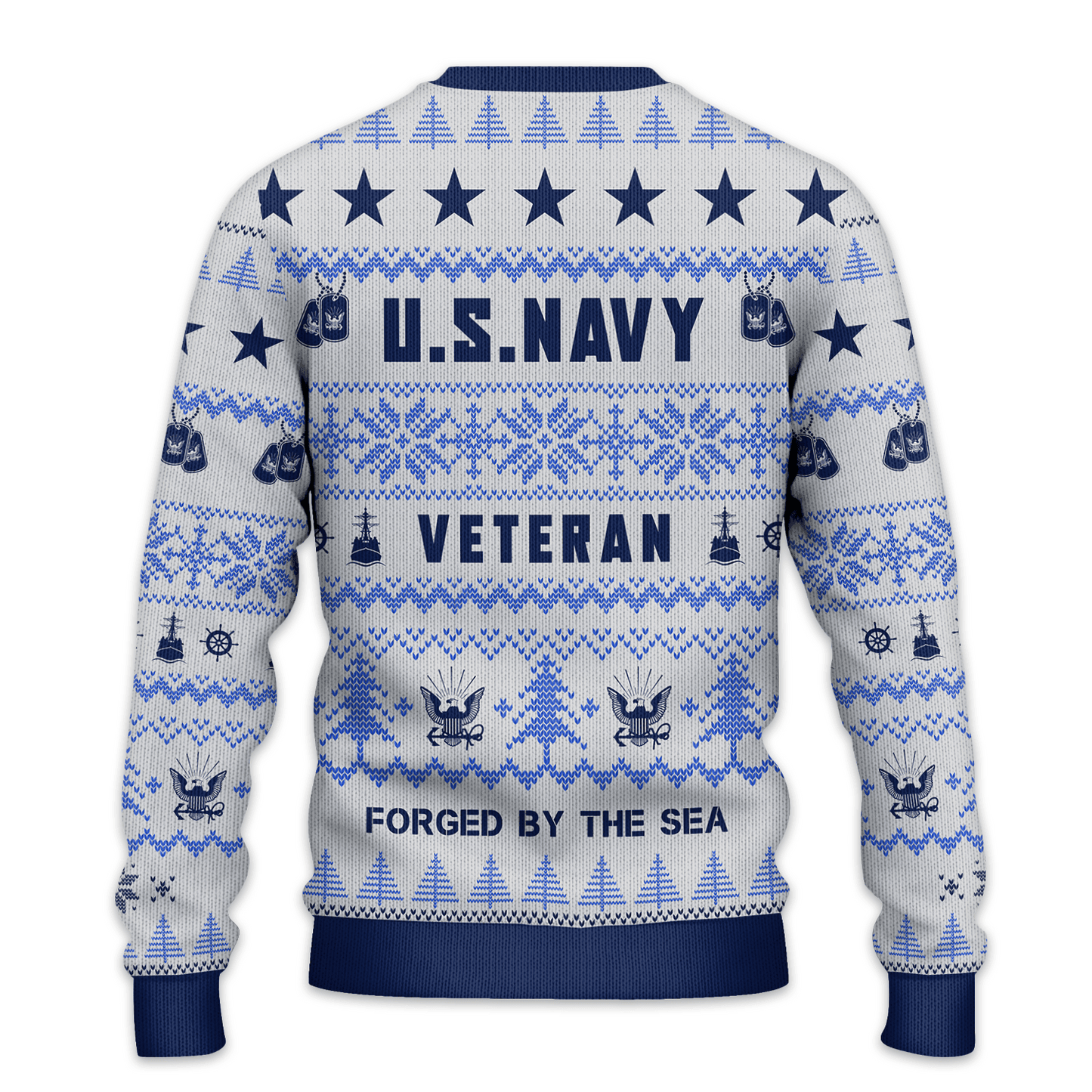 US NAVY 250th Years Of Service All-Over-Print Sweater
