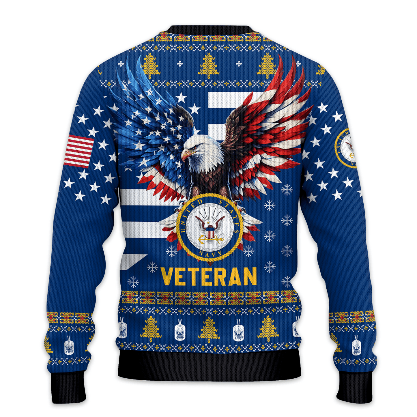 US NAVY 250th Years Of Service All-Over-Print Sweater