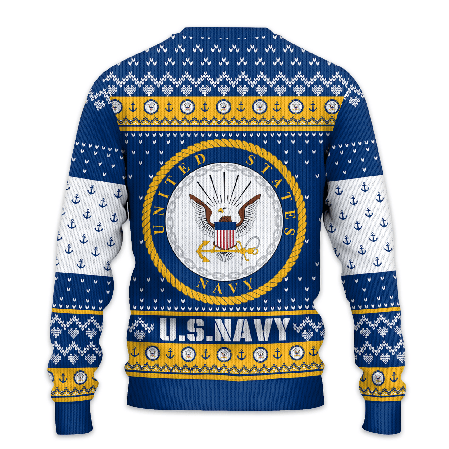 US NAVY 250th Years Of Service All-Over-Print Sweater