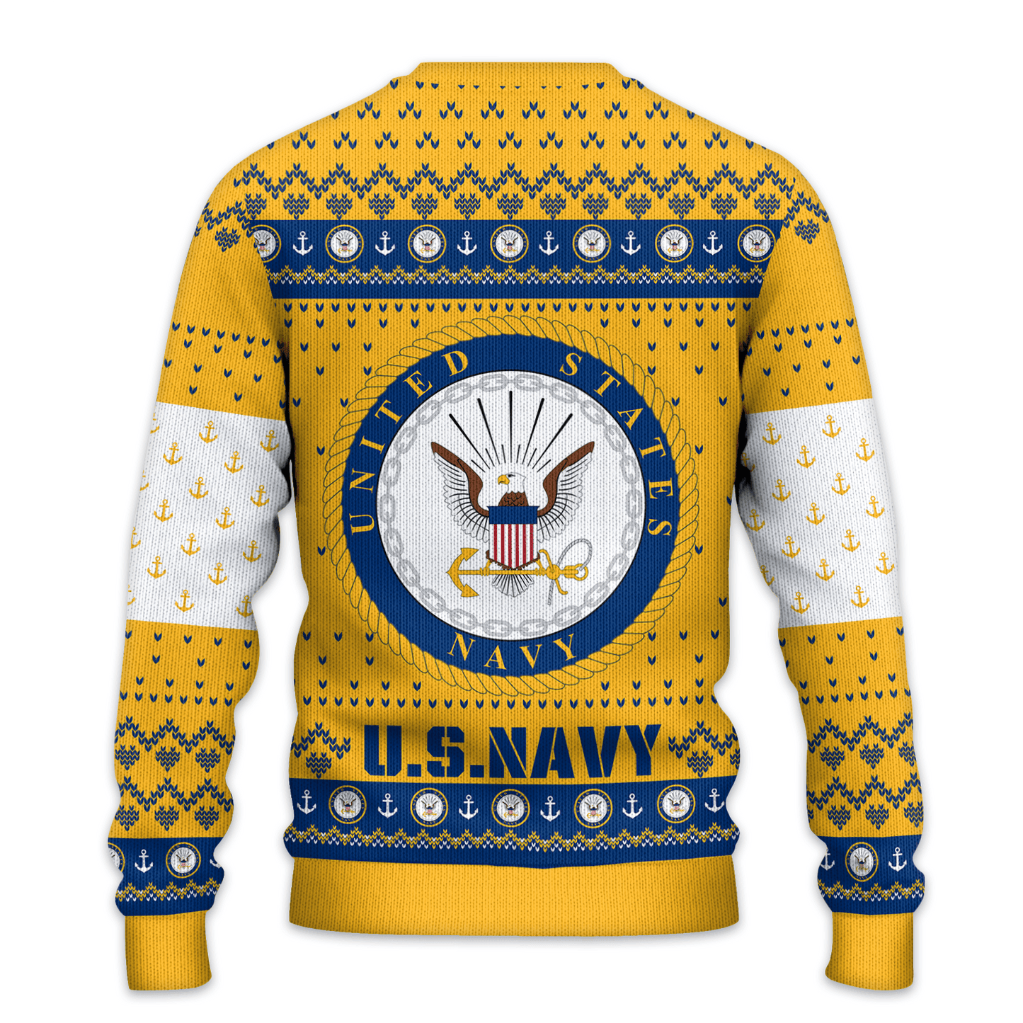 US NAVY 250th Years Of Service All-Over-Print Sweater