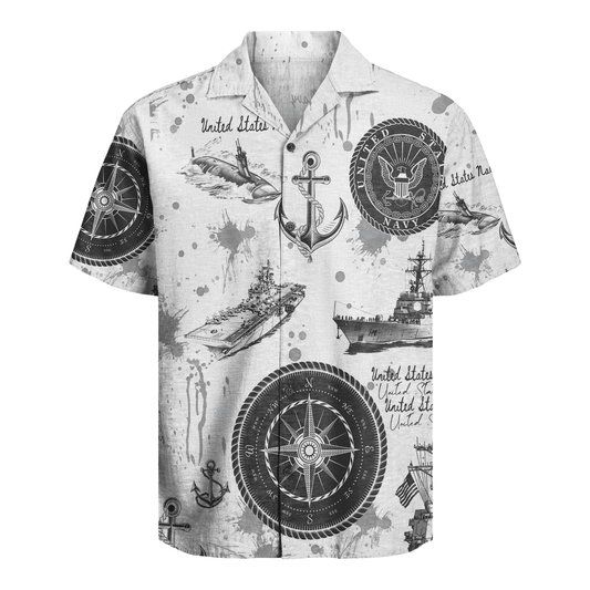 US Navy 250th Years Of Service Hawaiian Shirt