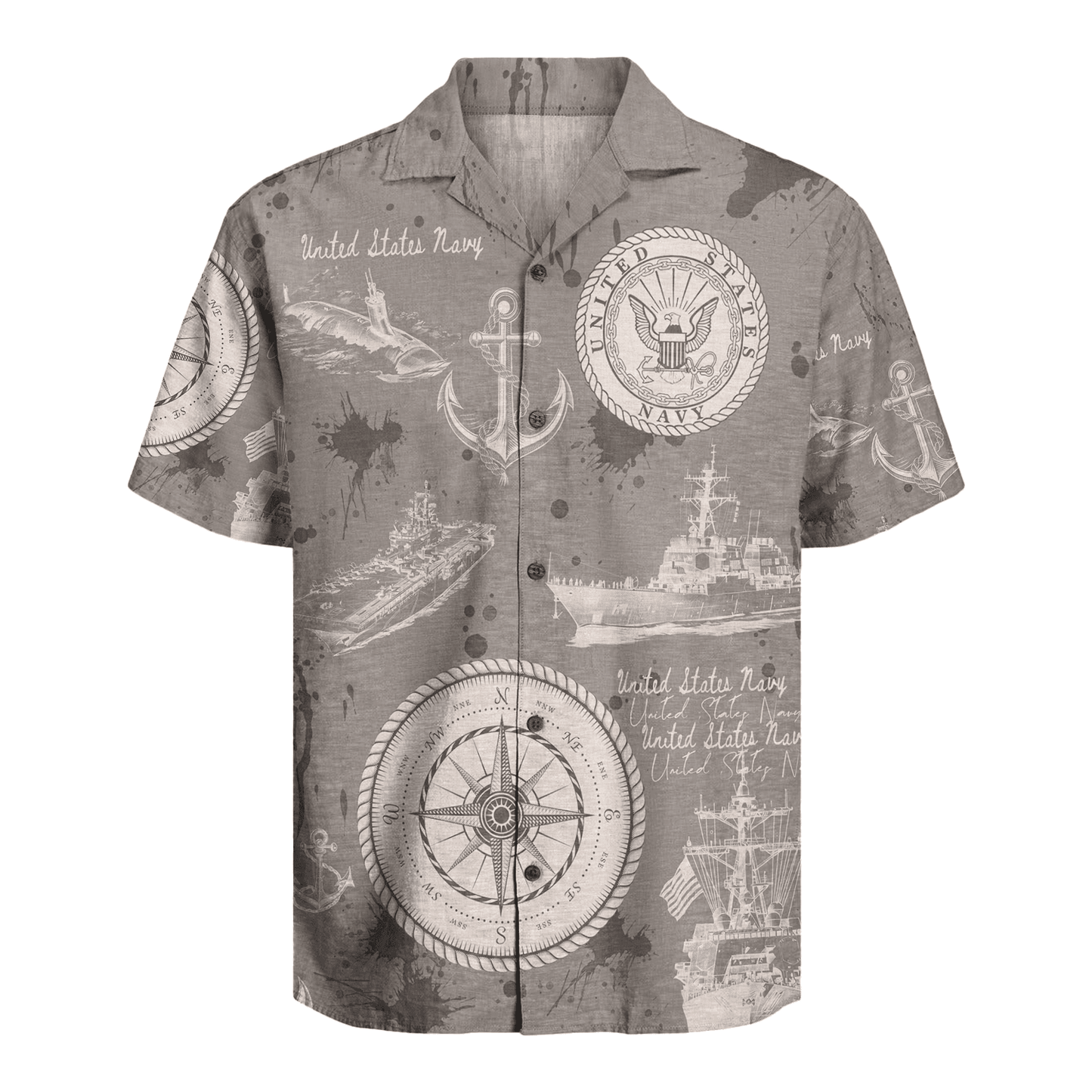 US Navy 250th Years Of Service Hawaiian Shirt