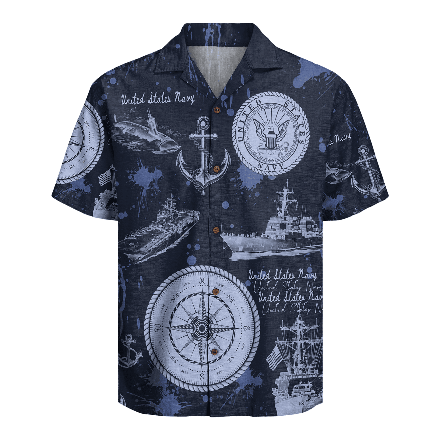 US Navy 250th Years Of Service Hawaiian Shirt