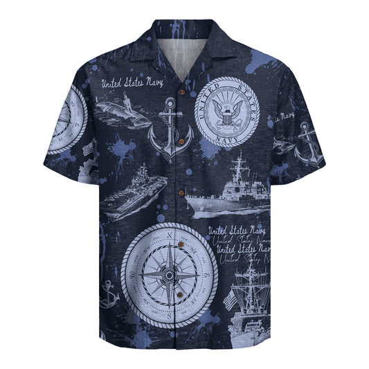 US Navy 250th Years Of Service Hawaiian Shirt