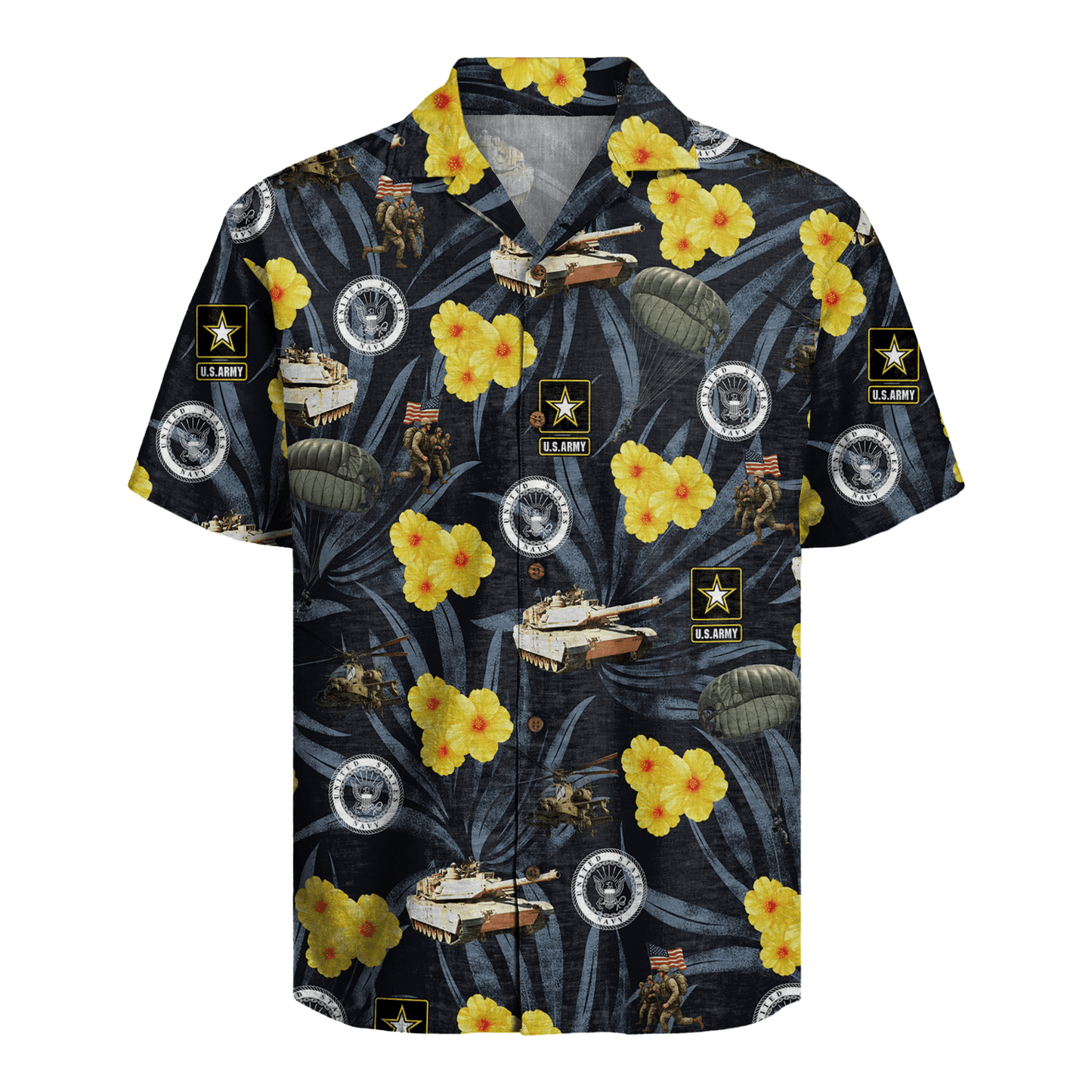 US Army & Navy 250th Years Of Service Hawaiian Shirt