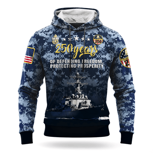 US NAVY 250th Years Of Service All-over Hoodie