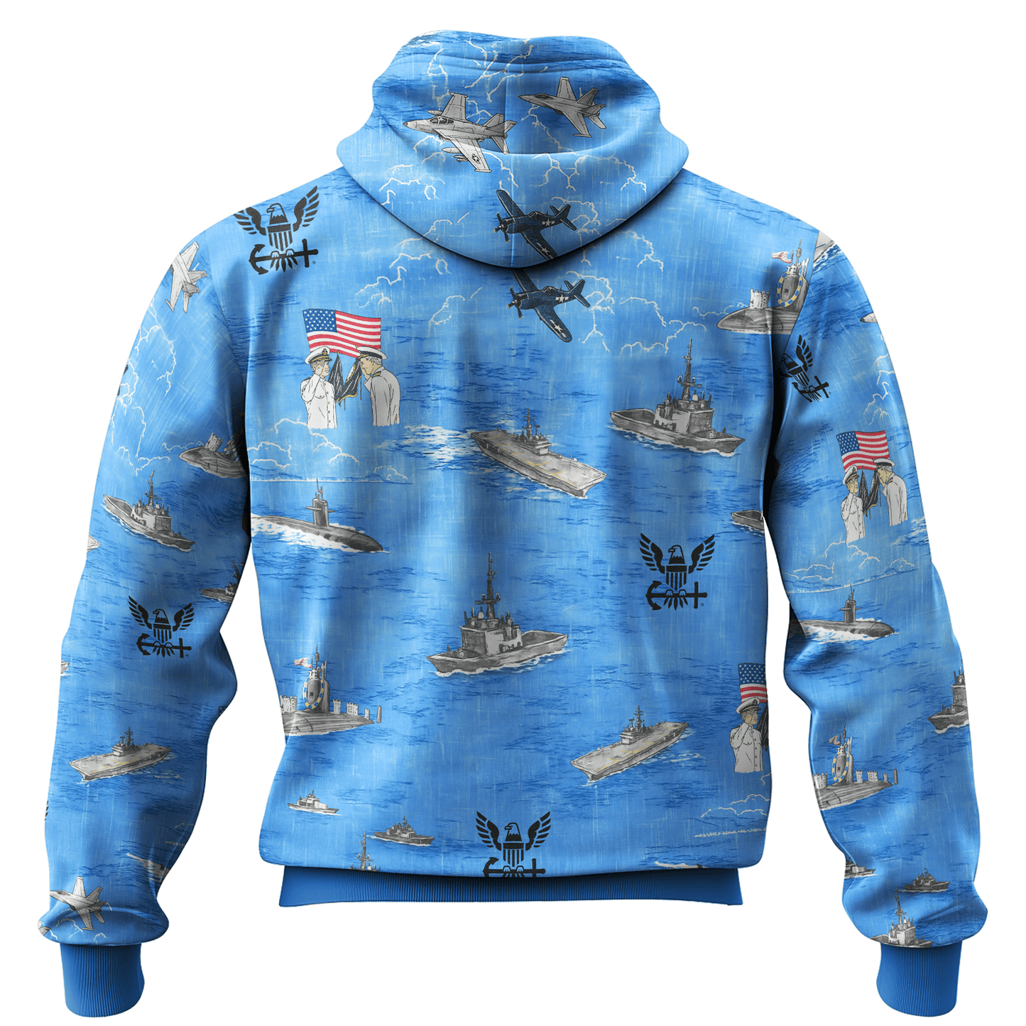 US NAVY 250th Years Of Service All-over Hoodie