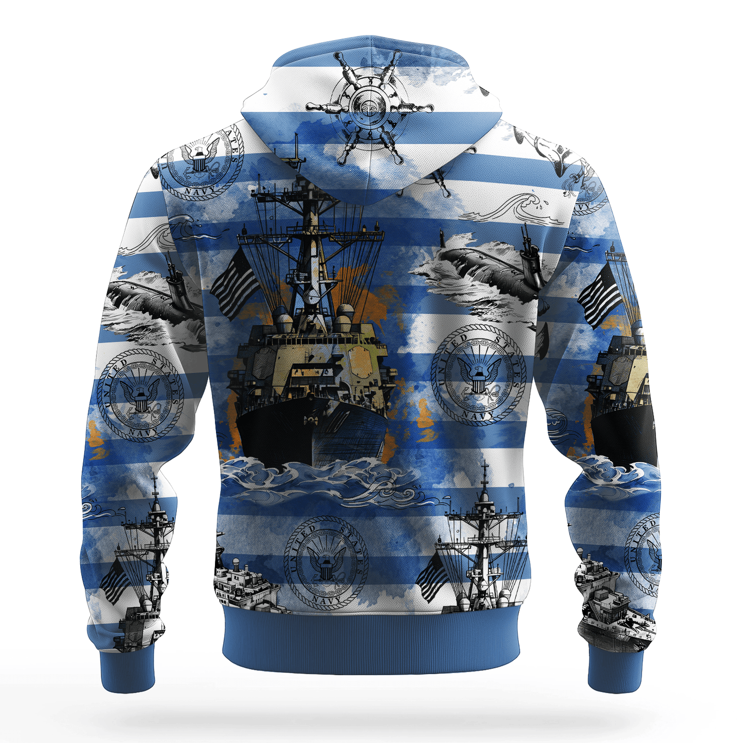 US NAVY 250th Years Of Service All-over Hoodie