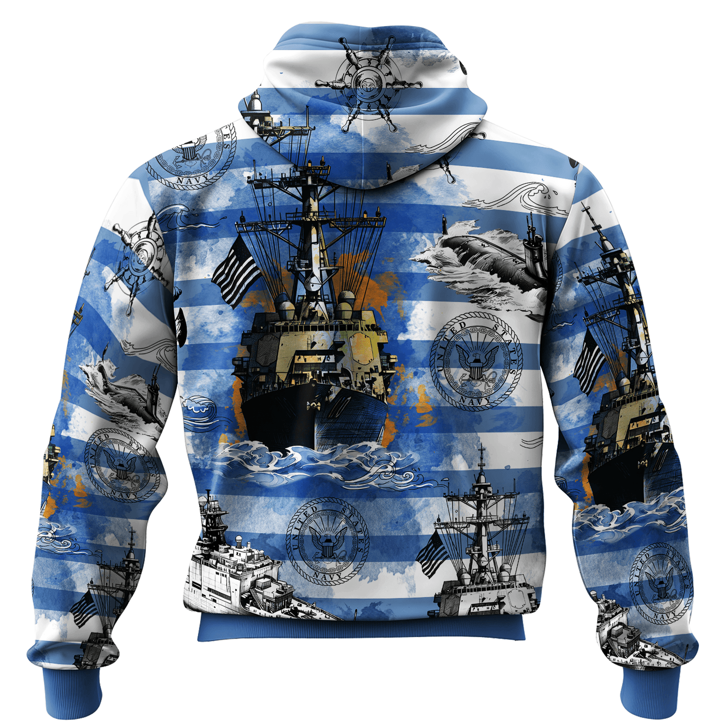 US NAVY 250th Years Of Service All-over Hoodie