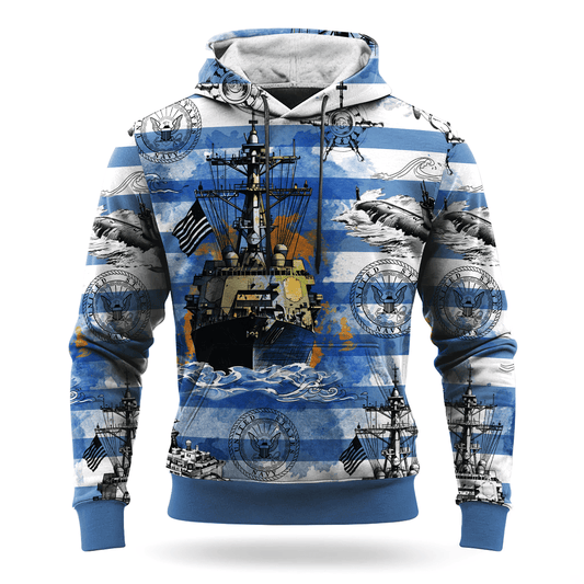 US NAVY 250th Years Of Service All-over Hoodie