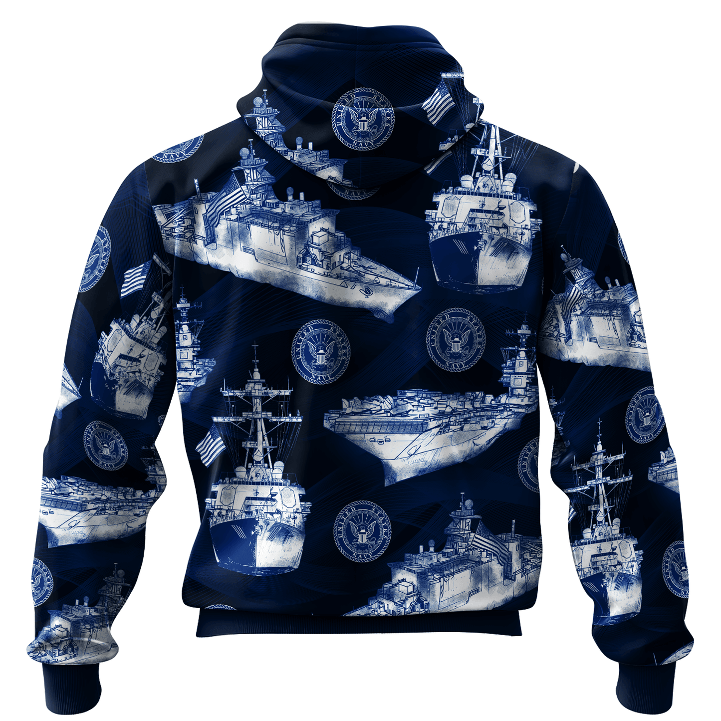 US NAVY 250th Years Of Service All-over Hoodie