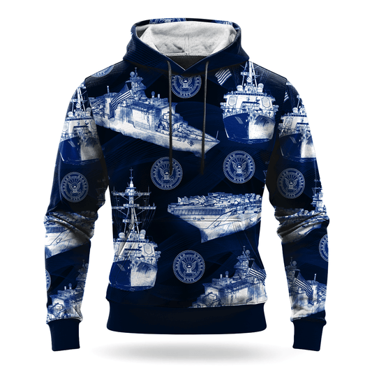 US NAVY 250th Years Of Service All-over Hoodie