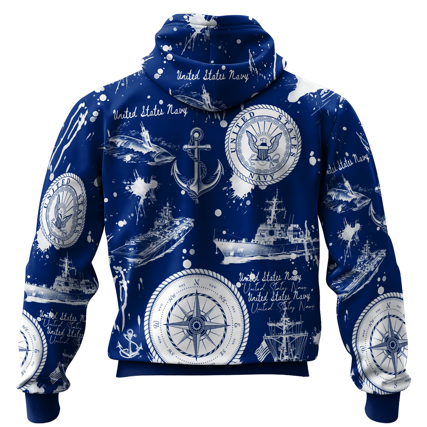 US NAVY 250th Years Of Service All-over Hoodie