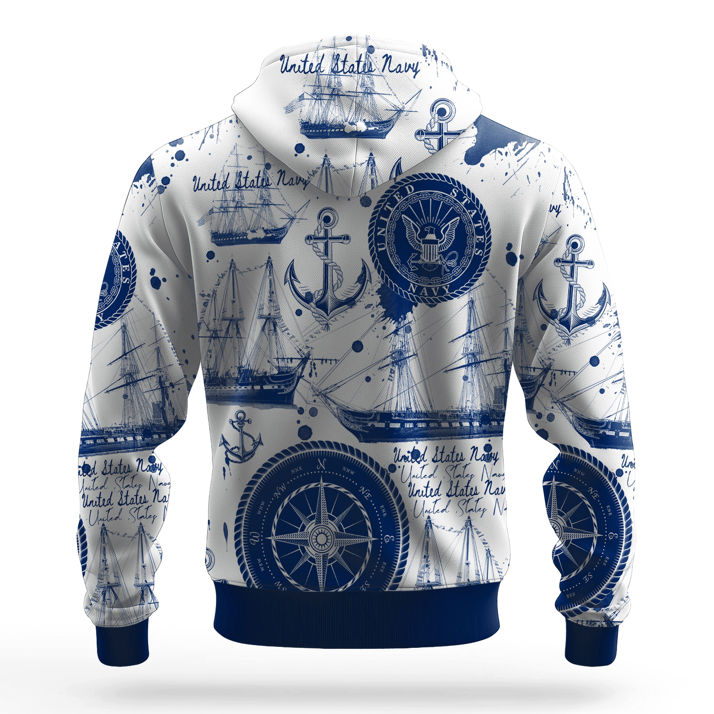 US NAVY 250th Years Of Service All-over Hoodie