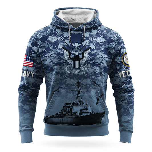 US NAVY 250th Years Of Service All-over Hoodie
