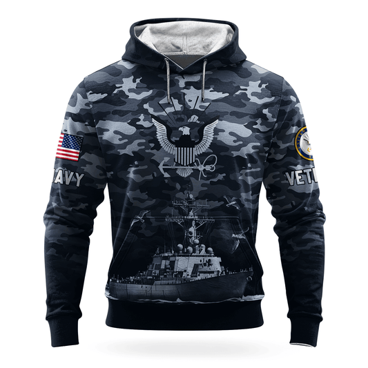 US NAVY 250th Years Of Service All-over Hoodie