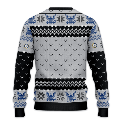 US NAVY 250th Years Of Service All-Over-Print Sweater