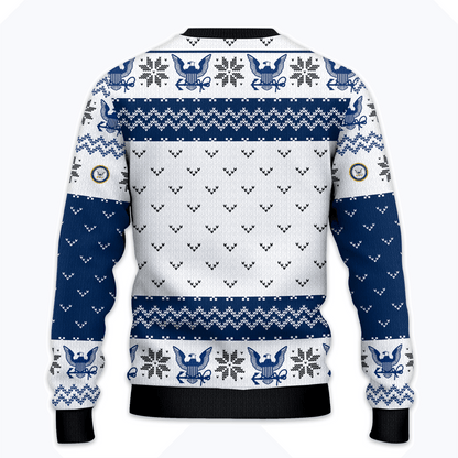 US NAVY 250th Years Of Service All-Over-Print Sweater