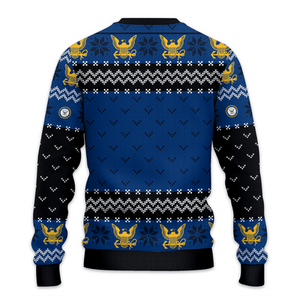 US NAVY 250th Years Of Service All-Over-Print Sweater