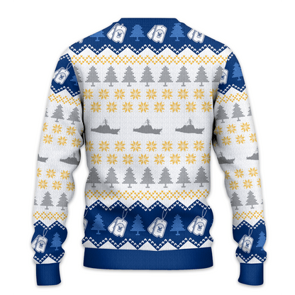 US NAVY 250th Years Of Service All-Over-Print Sweater