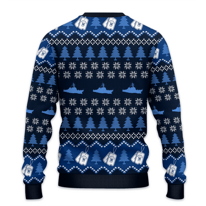 US NAVY 250th Years Of Service All-Over-Print Sweater