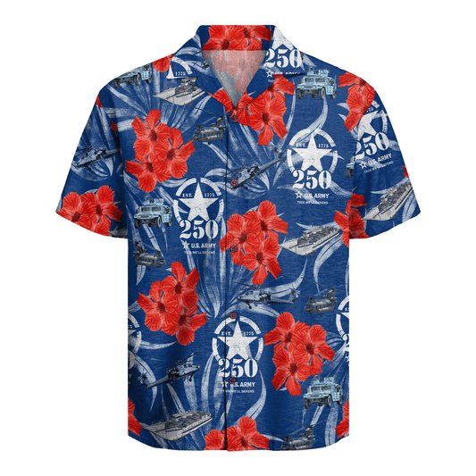US Army 250th Years Of Service Hawaiian Shirt