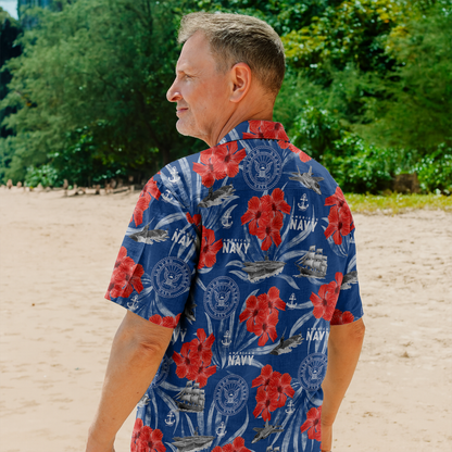 US Navy 250th Years Of Service Hawaiian Shirt