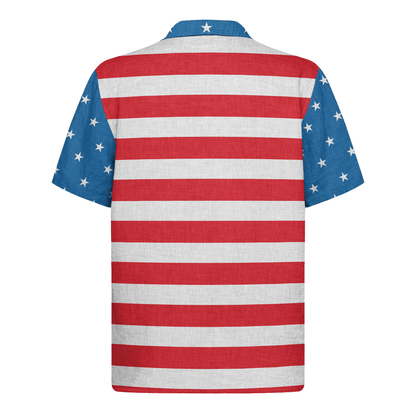 American Flag Hawaiian Shirt