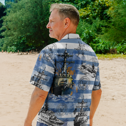 US Navy 250th Years Of Service Hawaiian Shirt