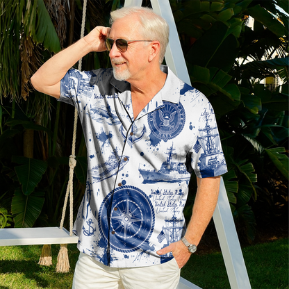US Navy 250th Years Of Service Hawaiian Shirt