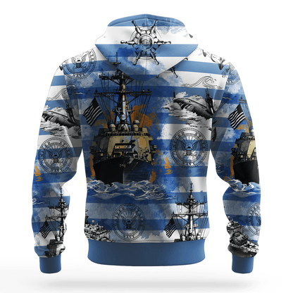 US NAVY 250th Years Of Service All-over Hoodie