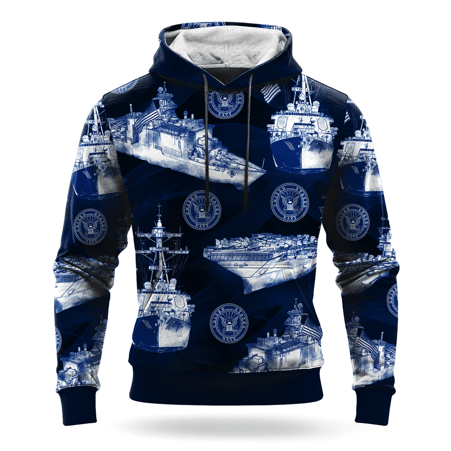 US NAVY 250th Years Of Service All-over Hoodie