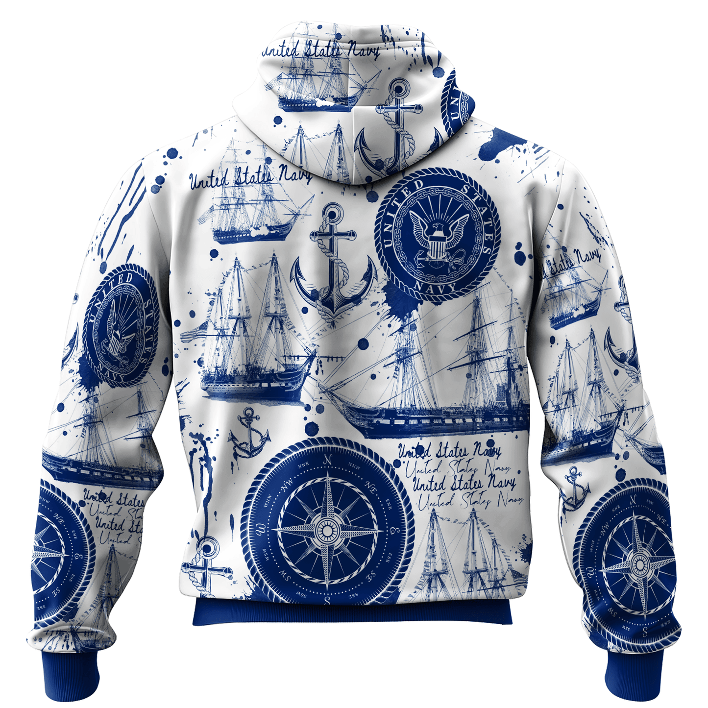 US NAVY 250th Years Of Service All-over Hoodie